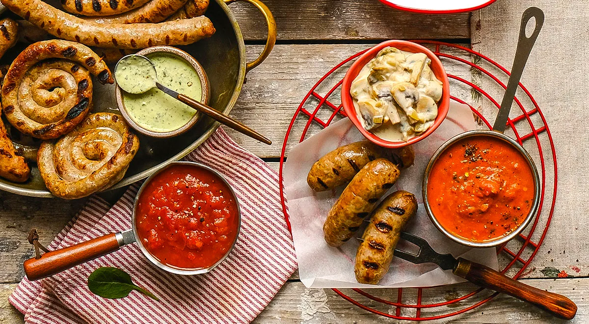 10 соусов для жареных на сковороде колбасок