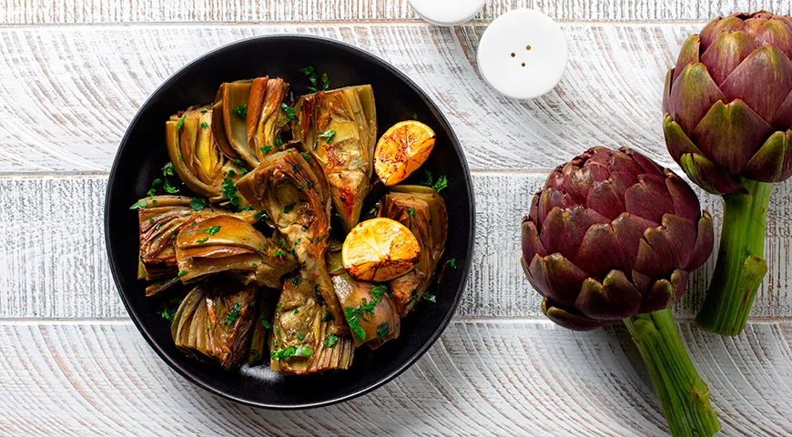 Жареные артишоки с петрушкой