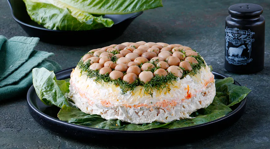Салат «Грибная поляна» - рецепт приготовления от Vitok