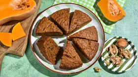 Постный тыквенный пирог