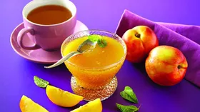 Рецепты с приправами, продукцией пчеловодства и персиком