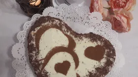 Шоколадный торт с кремом из  рикотты и белого шоколада