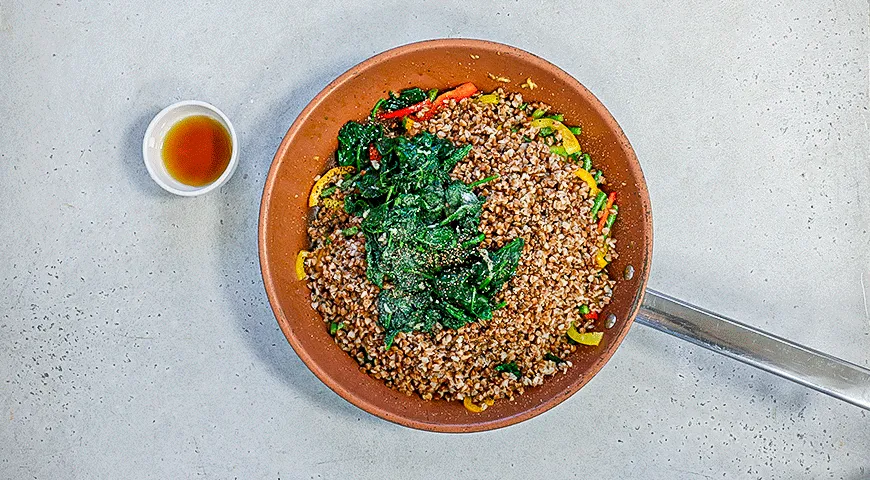 Стир-фрай из гречки