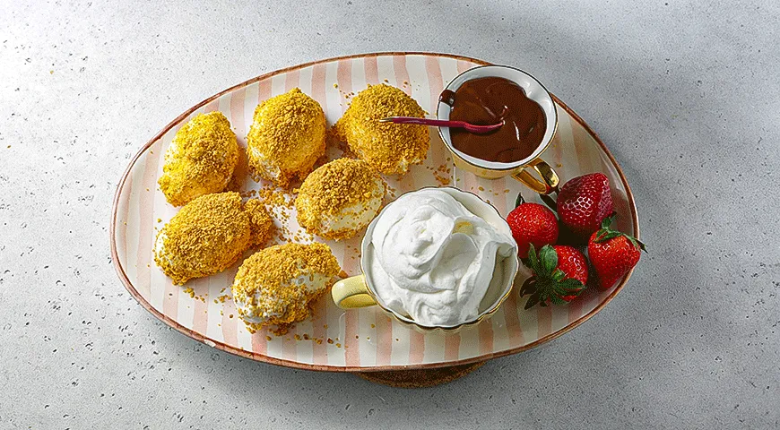 Мороженое в кукурузных хлопьях