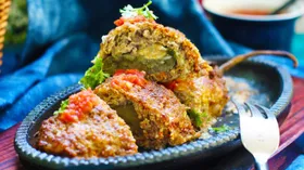 Рецепты с овощами, мясом и рассольными сырами