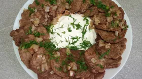 Оладьи из куриной печени