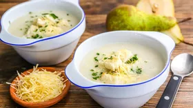 Крем-суп с грушами и сельдереем