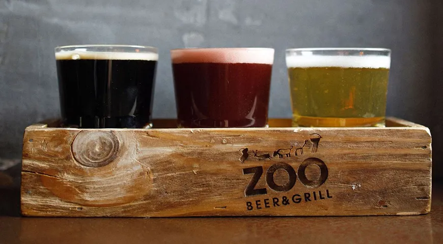 В ZOO Beer & Grill можно посмотреть матч с сетом из трех сортов пива