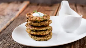 Печеночные оладьи с рисом