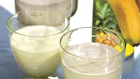 Рецепты с молочной продукцией, молоком кокосовым и ананасом