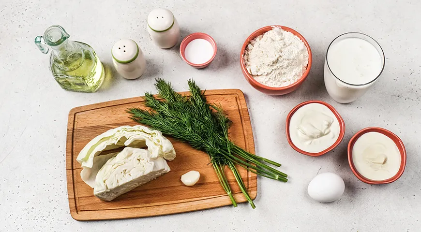 Капустные оладьи на кефире