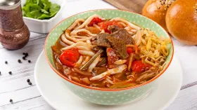 Вкусный лагман с мясом