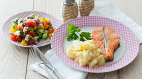 Рецепты с картофелем, лососем и огурцом