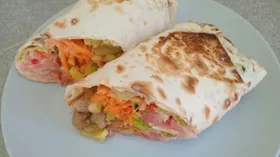 Острая шаурма с индейкой