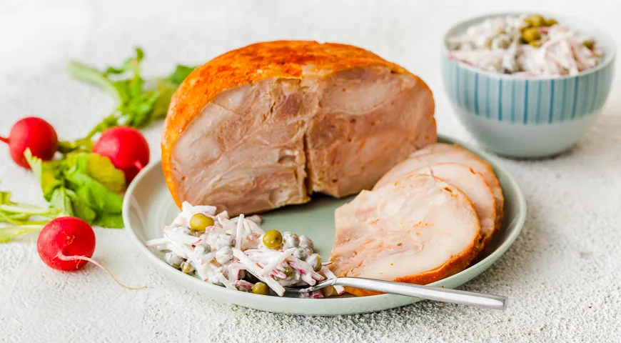 Заправка из редиса и йогурта к мясу