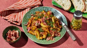 Жареная картошка с капустой