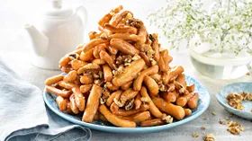Рецепты со сгущеным молоком, молоком и грецким орехом