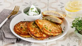 Картофельные драники с куриным фаршем