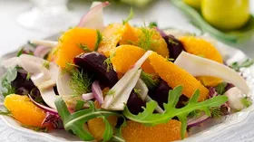 Салат со свеклой, фенхелем и апельсинами