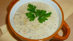 Овощной суп-пюре с шампиньонами