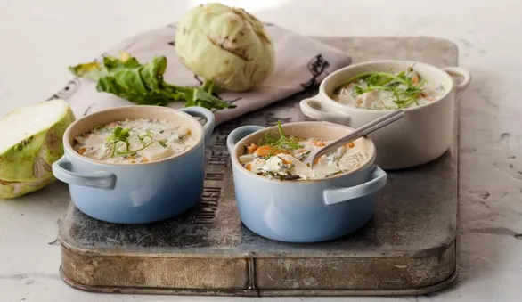 Флан из моркови и кольраби