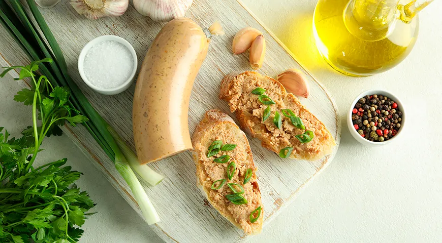 Ливерную колбасу можно использовать для бутербродов