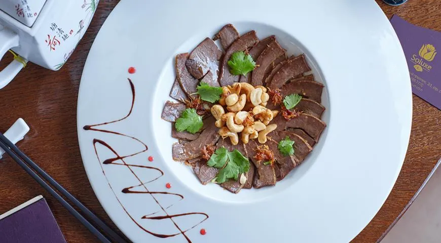 Рецепт запеченного говяжьего сердца с соусом ХО 
