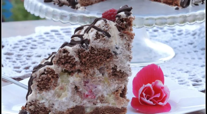 Торт "Санчо-Панчо с малиной"