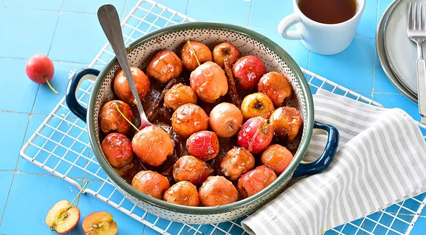 Райские яблоки, запеченные в карамели