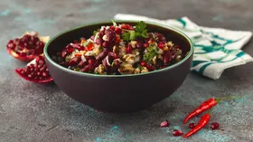 Рецепты с гранатом и фасолью