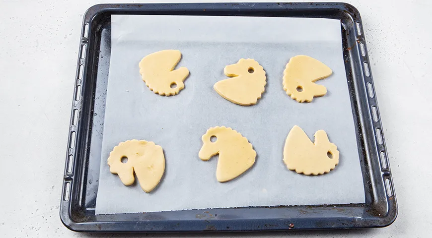 Новогоднее печенье «Лошадки» на елку