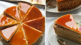 Торт с карамелью