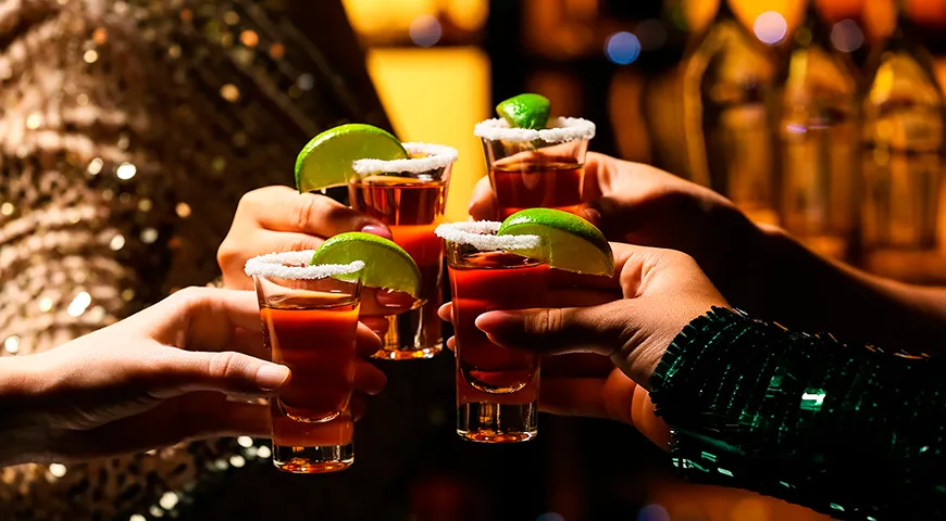 Соль усиливает сладкие ноты текилы, а лайм освежает вкус