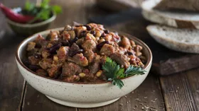Рецепты на ужин с фасолью красной и мясом