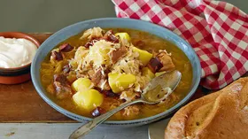 Рецепты с овощами, свининой и колбасой