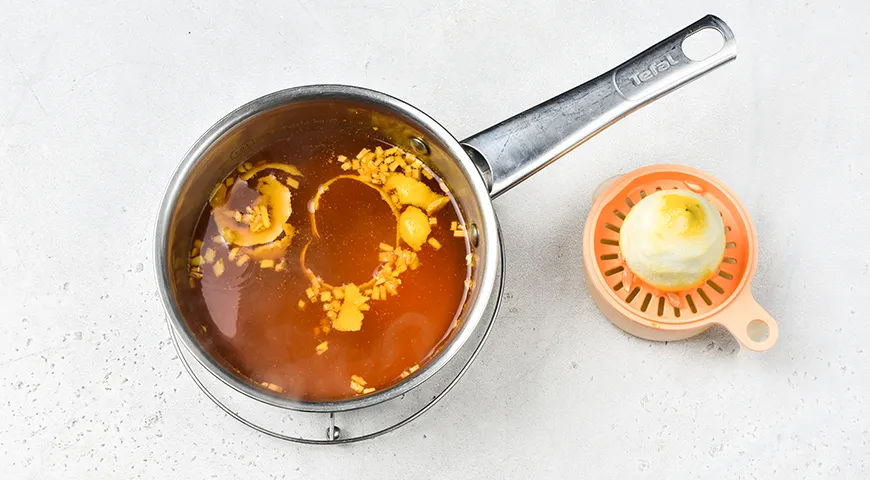 Лимонно-имбирный чай с мёдом