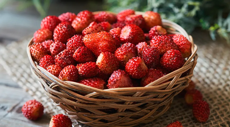 Признак свежести лесной земляники — ягодки сухие, упругие и не слиплись в комок