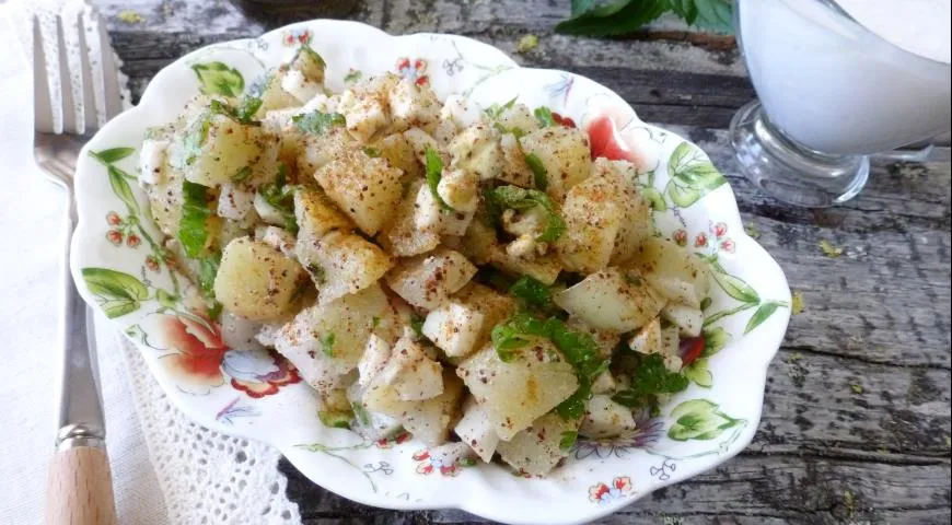  Готовим картофельный салат ( Patates salatasi)