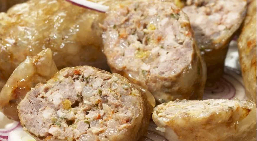 Кебаб из телятины в сальнике