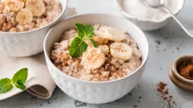 Каша с бананом