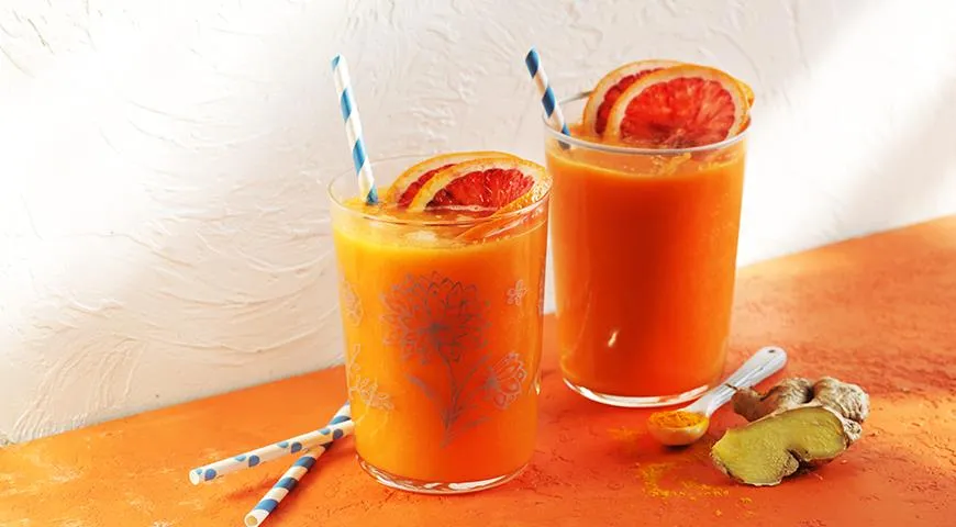 Рецепт Морковный смузи с грейпфрутом