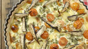 Рецепты с твёрдыми сырами, сливками и черри