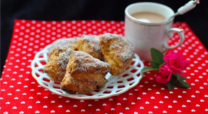 Рецепт творожного печенья из блинной муки