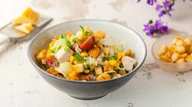 Рецепты с твёрдыми сырами, хлебом и салатом