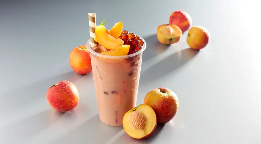 Бабл-ти с фруктовым чаем и джус-боллами