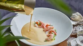 Рецепты с овощами, сметаной и креветками