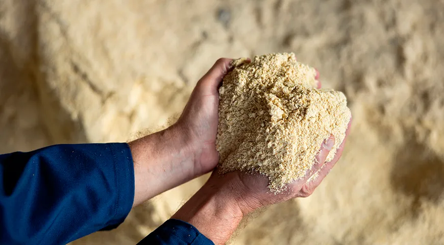 Свежесть промышленной соевой муки проще всего определить по дате помола: чем свежее, тем лучше вкус и свойства