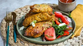 Люля-кебаб из курицы в аэрогриле