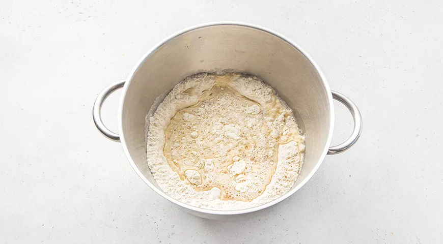 Пирог с капустой и фаршем