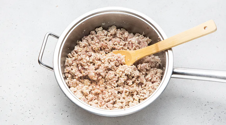 Фунчоза с фаршем